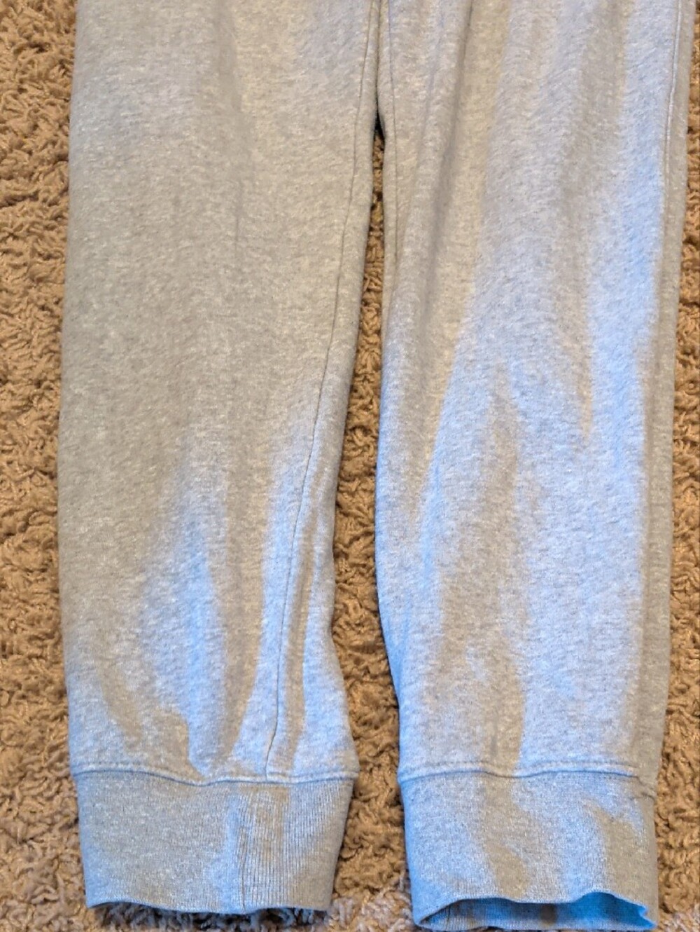 Nike Light Gray Men's Sweatpants Joggers with White Logo - Picture 3 of 9